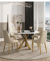 Chaises de salle à manger en cuir PU de luxe modernes pour restaurant et salon – Offre spéciale