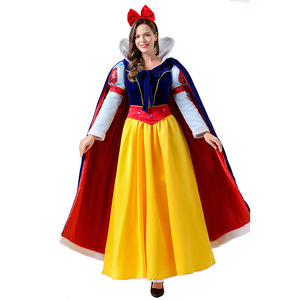 Disfraz de Blancanieves para Adultos, Vestido de Princesa con Capa para Fiestas de Cosplay y Eventos - Product Image 5