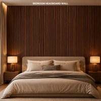 Panneaux muraux en WPC modernes pour l'intérieur et l'extérieur, revêtement en bois composite plastique pour la décoration de villas, hôtels et bureaux