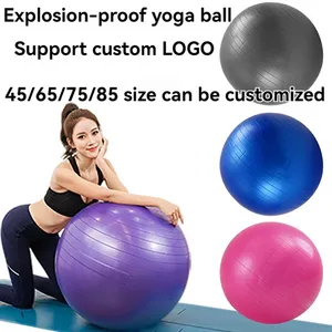Bola de ioga inflável para fitness, fitness, tamanho grande, 55/65/75cm, alta qualidade, diâmetro, espessada, à prova de explosão, balanceador em pvc, ideal para ioga