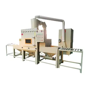 Automatic Roller Conveyor Belt Type Through Sandblaster Sand Blasting Machine