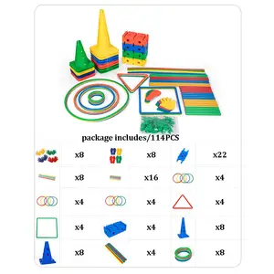 Jeu d'obstacles pour enfants Kit d'obstacles Nursery BalanceVientiane Combinaison Sensory Toddler Outdoor Activity Game Kit For Nursery