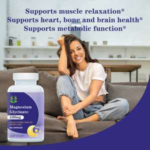 แมกนีเซียมไกลซิเนตคุณภาพพรีเมียม 240 มก. แคปซูล ช่วยเสริมสร้างการนอนหลับที่ดี แมกนีเซียมเสริมอาหาร แคปซูลช่วยผ่อนคลายและเสริมการนอนหลับ - Product Image 6