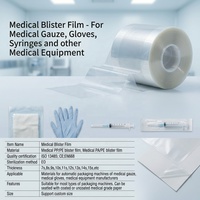 Rouleau de film blister PE PET 360 mm avec papier de dialyse enduit, stérilisation EO/Gamma pour instruments dentaires, machine automatique CE MDR
