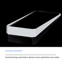 High-precision Optical Instrument 100*75*8.5 Wedge Angle Prism High Light Transmittance Glass Lens