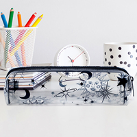 TSA Stade approuvé clair voyage cosmétiques sac école porte-crayon PVC TPU Transparent maquillage brosse sac