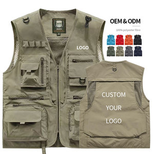 Chaleco Ligero Personalizado <span class=keywords><strong>al</strong></span> <span class=keywords><strong>por</strong></span> <span class=keywords><strong>Mayor</strong></span>, con Forro de Malla Transpirable, Múltiples Bolsillos, Chaleco de Trabajo Multifuncional para Hombre - Product Image 1