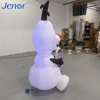 Bonhomme de neige gonflable de Noël mignon et amusant pour la décoration de scène lors de la fête du Nouvel An et pour la publicité