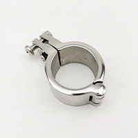 Collier de serrage réglable en acier inoxydable 316 pour tuyau marin, support de rail à double vis, poli miroir pour quincaillerie de bateau et yacht
