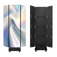 Écran d'affichage LED pliable anti-collision GOB P2 pour affichage numérique mobile en intérieur, grand écran publicitaire pour centre commercial, événementiel, 600 CD