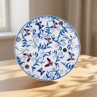 Nouvelle assiette de service jetable en plastique écologique de 8 pouces pour restaurant avec motif personnalisé
