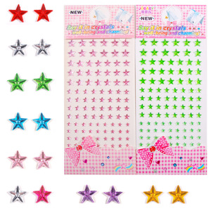Venta caliente <span class=keywords><strong>pentagrama</strong></span> <span class=keywords><strong>de</strong></span> un solo grano diamante acrílico autoadhesivo pegatina decorativa <span class=keywords><strong>de</strong></span> diamantes <span class=keywords><strong>de</strong></span> imitación para el cuerpo y la cara - Product Image 3