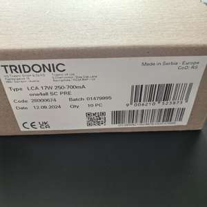 TRIDONIC LCA 17 Вт 250-700mA one4all SC PRE Art No.2800674 5 лет гарантии Дали затемнения постоянного тока светодиодный драйвер - Product Image 4