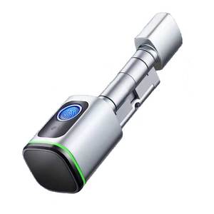 Deluns Smart Cylinder <strong>Small</strong> Smart <strong>Door</strong> <strong>Lock</strong> With Fingerprint TTLOCK TUYA APP Rfid Card and Mechanical Key <strong>Door</strong> Knob <strong>Lock</strong> - Product Image 1