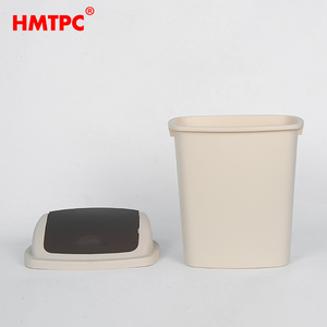 High Quality Plastic <strong>Bin</strong> Middle 10L Small Bathroom <strong>Bins</strong> with 2 Rolls <strong>Bin</strong> <strong>Liners</strong> Plastic <strong>Swing</strong> Dustbin with Lid (Light Grey) - Product Image 2