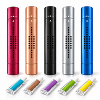 Diffuseur d'air frais pour voiture, mini clip de ventilation noir exclusif, parfum naturel, appareil d'aromathérapie moderne monté sur la voiture