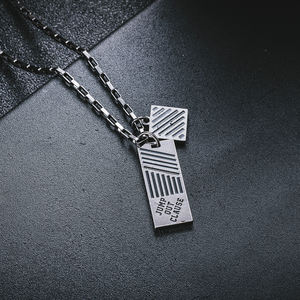 Pendentif Craft Wolf en acier inoxydable pour hommes et femmes, collier à chaîne au Design Original - Product Image 6