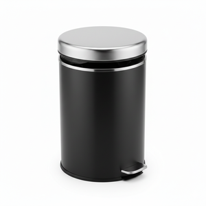 ถังขยะสแตนเลสสำหรับโรงแรม 30 ลิตร แบบเหยียบเปิด ทนทาน ผลิตในอเมริกา สำหรับห้องพักแขก - Product Image 3