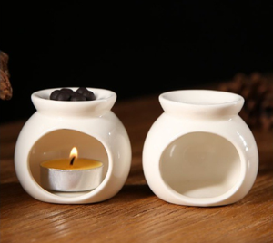 ตะเกียงน้ำมันหอมระเหยเซรามิกของขวัญตกแต่งบ้านตะเกียงน้ำมันหอมระเหยตะเกียงกลิ่นหอมเทียนหอมระเหยขี้ผึ้งละลายที่วางเทียนหอมระเหย - Product Image 4