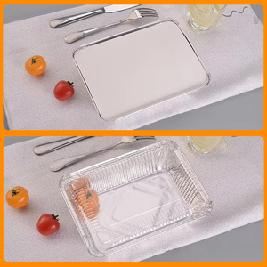 ถาดอลูมิเนียมฟอยล์สำหรับอาหารสั่งกลับบ้านได้ทรงสี่เหลี่ยมผืนผ้า - Product Image 6