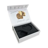 Coffret cadeau magnétique personnalisé en carton blanc avec doublure en mousse, impression couleur intégrale, emballage pour jouets en bois pour enfants