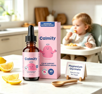 OEM 30ml Tetes Cair Magnesium Glisinat untuk Anak, Menenangkan Pikiran, Tidur Lebih Baik, Relaksasi Otot, Suplemen Diet