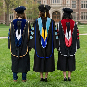 Conjunto de Túnica y Estola de Graduación Doctoral y Maestría Personalizado al por Mayor, Túnica Académica Multicolor para Ceremonia - Product Image 2