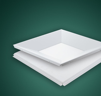 Plafond modulaire moderne à panneaux profonds pour applications polyvalentes