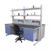Poste de travail de laboratoire, mobilier de biologie, plan de travail, table en résine époxy densimétrique, banc de laboratoire