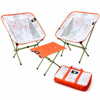 Ensemble de chaises de camping portables 2 places en aluminium et fibre de polyester, pliables, légères, design moderne pour une utilisation en extérieur