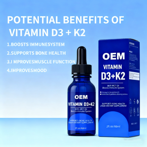 Vitamin D3 K2 sıvı hızlı emilim formülü ile bağışıklık sistemi sıvı takviyesi artırmak için oral olarak almak için yetişkinler için düşer - Product Image 2