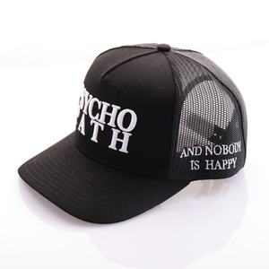 Gorras Personalizadas de 5 Paneles con Logotipo Bordado en 3D, Gorras de Camionero de Sarga de Algodón con Parte Trasera de Malla - Product Image 2