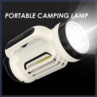 Lampe de poche portable haute luminosité, étanche IP65, rechargeable, lanterne de tente, batterie externe, lampe de camping d'urgence LED
