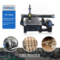 Routeur CNC 4x8 pi 1325 pour le traitement du bois, la fabrication de meubles sur mesure et l'artisanat du bois, avec rotation latérale