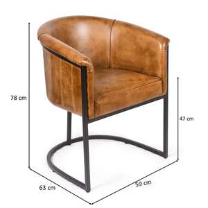 Sillas de comedor modernas con estructura metálica y tapicería de cuero, con asiento acolchado y respaldo ergonómico para cocina, comedor y restaurantes. - Product Image 3