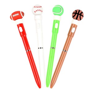 Stylo bille rotatif <span class=keywords><strong>LED</strong></span> O&Q promotionnel et tendance, encre bleue/noire 0,7 mm, sport, plastique écologique, logo personnalisé EN71 - Product Image 5