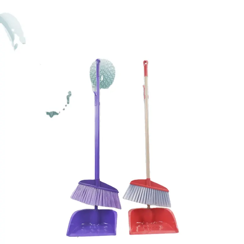 model no.8023 household cleaning plastic dustpan with broom set