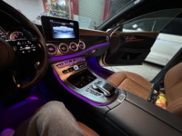 Accessoires de mise à niveau de l'intérieur de la voiture, panneau de ventilation en forme de turbine pour Mercedes-Benz CLS W218 S500 2012-2017, console centrale intérieure