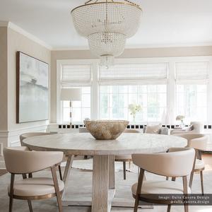 Amerikan klasik BOHEMIA Modern ahşap sanat İskandinav tavan aydınlatma avize beyaz ahşap boncuk tasarım oturma kolye ışıkları için - Product Image 6