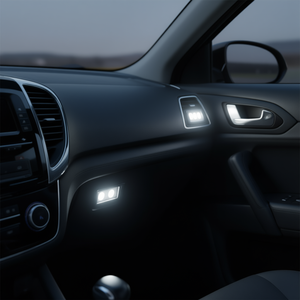 Ampoules LED blanches T10 Base 5050 6000K pour voiture, kit de remplacement de lampes automobiles 12V, 50 pièces - Product Image 2