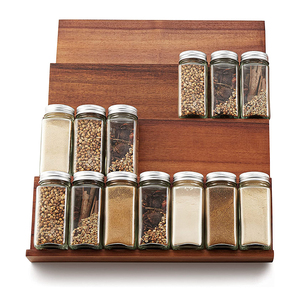 <span class=keywords><strong>Tiroir</strong></span> à épices en bois d'acacia avec 28 pots pour armoires de cuisine - Product Image 3