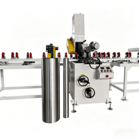 Machine de polissage automatique sans centre pour surfaces extérieures de tuyaux industriels, roulement à engrenages, puissance 5,5 kW, longue durée de vie, acier inoxydable