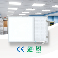 Plafonnier LED encastré moderne 595x595, panneau LED commercial 600x600 avec éclairage latéral pour bureau, puissance 36W