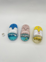 Souris d'ordinateur amusante avec logo LED, mini souris optique USB aquatique avec flotteur personnalisé