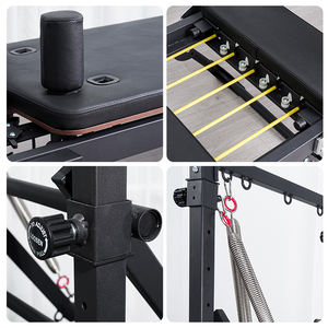 Lit de Pilates Professionnel Pliable et Semi-Surélevé pour le Renforcement Musculaire à Domicile, Appareil Innovant avec Tour pour Pilates - Product Image 2