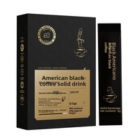 Café Noir MCT Remplacement de Repas Poudre de Haricot Blanc L-Carnitine Instantané Sans Sucre 20g Bulletproof Amer