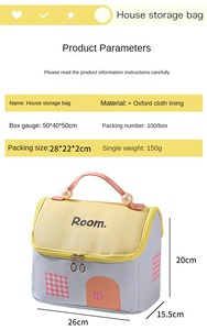 Estuches de <span class=keywords><strong>Maquillaje</strong></span> con Forma de Casa para Mujer, Lindos y con Asa - Product Image 6