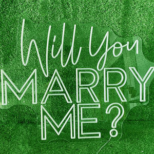 Letrero de neón de boda de diseño personalizado gratuito, decoración, ¿te casarás conmigo mejor juntos, novia para fiestas y paredes al aire libre - Product Image 3