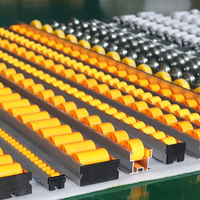 Rail de glisse à rouleaux à gravité pour entrepôt, accessoires industriels robustes pour le déchargement de marchandises