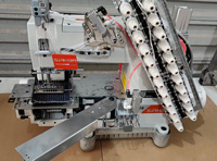 Machine à coudre industrielle SIRUBA VC008 à cylindre multi-aiguilles, point de chaînette double, pour matériaux tricotés et décoratifs